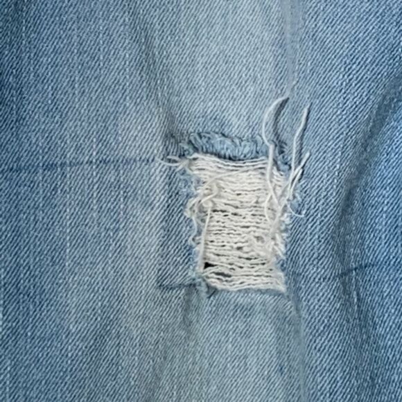 DKNY Girls 12 Skinny Distressed Ripped Stretch Blue Denim Jeans - Picture 7 of 10